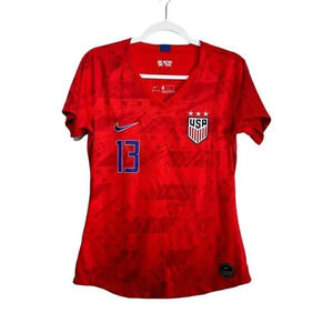 Nike Dri-Fit Morgan Team USA World Cup‎ Soccer Jersey Away L Red